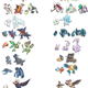 Pokémon exclusivos de Sol a la izquierda y Luna a la derecha. Imagen: @DecidueyeX (Twitter).
